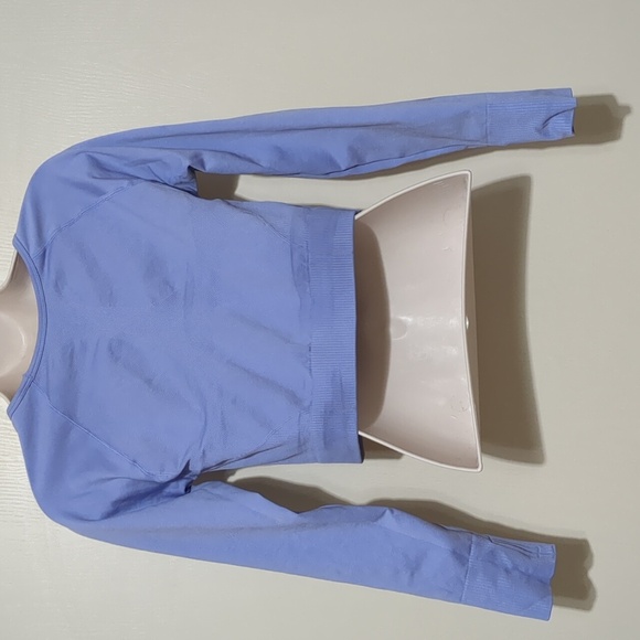 Diosafit Long Sleeve Lilac Cropped Top Size Large - Picture 2 of 6